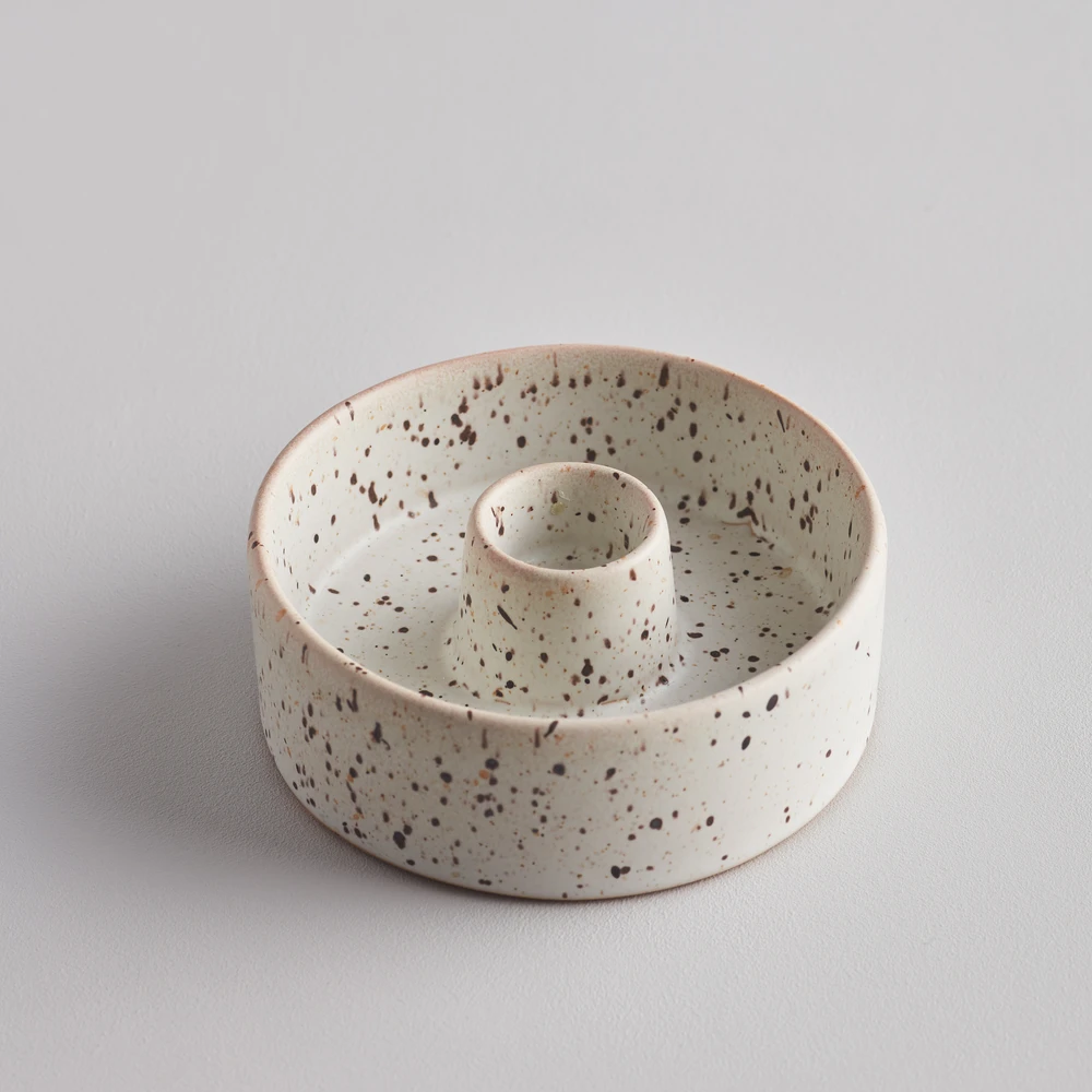St Eval Speckled 7/8 inch Candle Holder